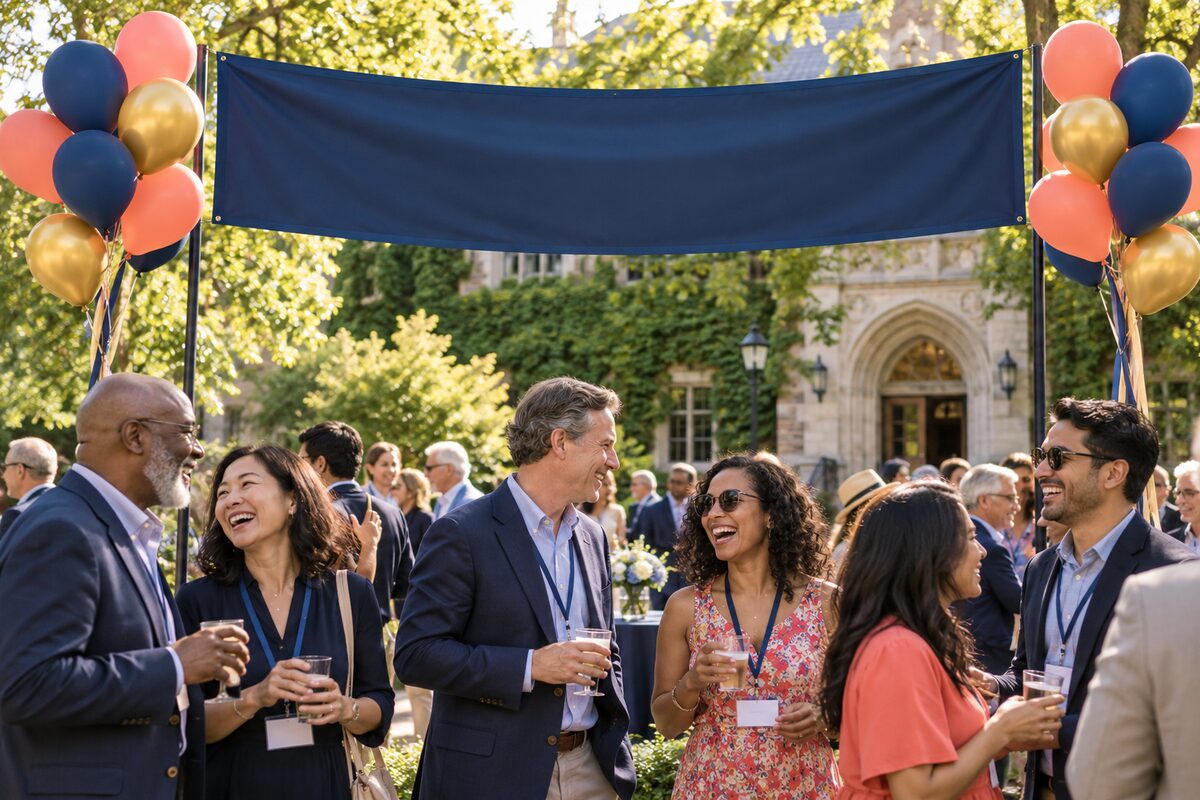 Outdoor alumni reunion